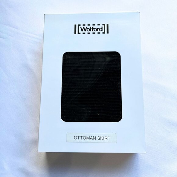 NWT WOLFORD OTTAMAN RIBBED SUPER STRETCH PENCIL SKIRT IN BLACK - Picture 4 of 8